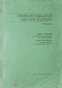 Image of Complex Variables and Applications