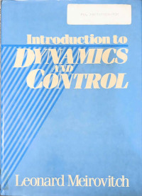 Image of Introduction to Dynamics and Control